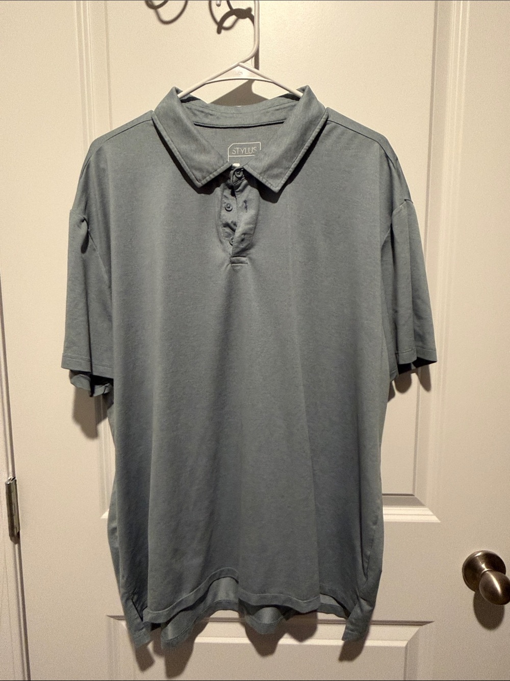 STYLUS Men's Polo in Dusty Blue